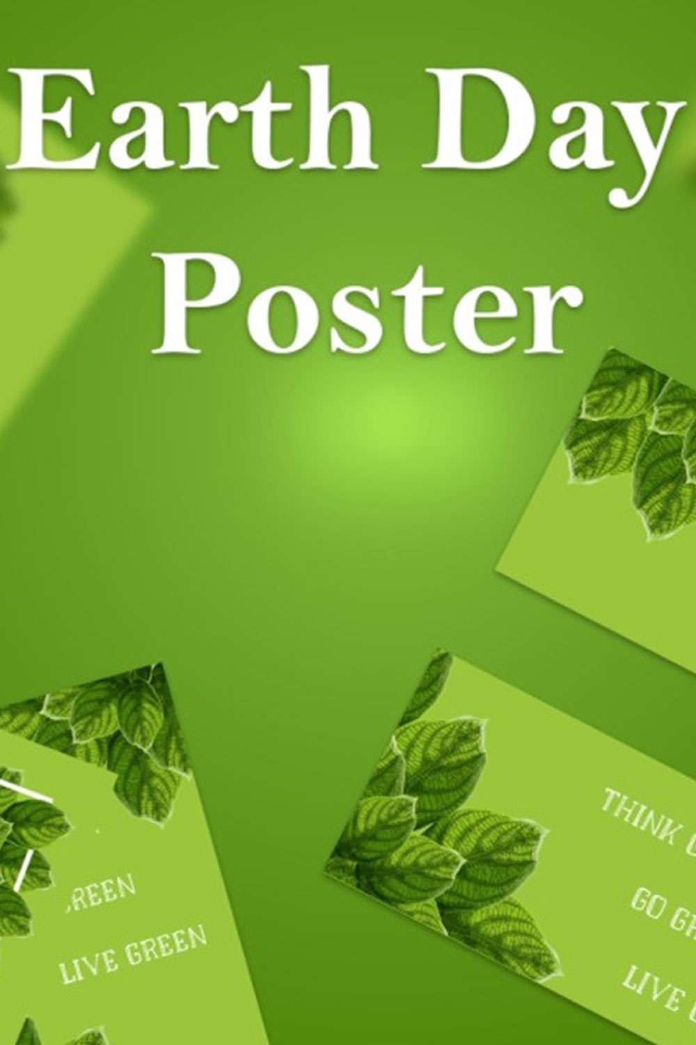 Earth Day Set of Posters Graphic pinterest preview image.