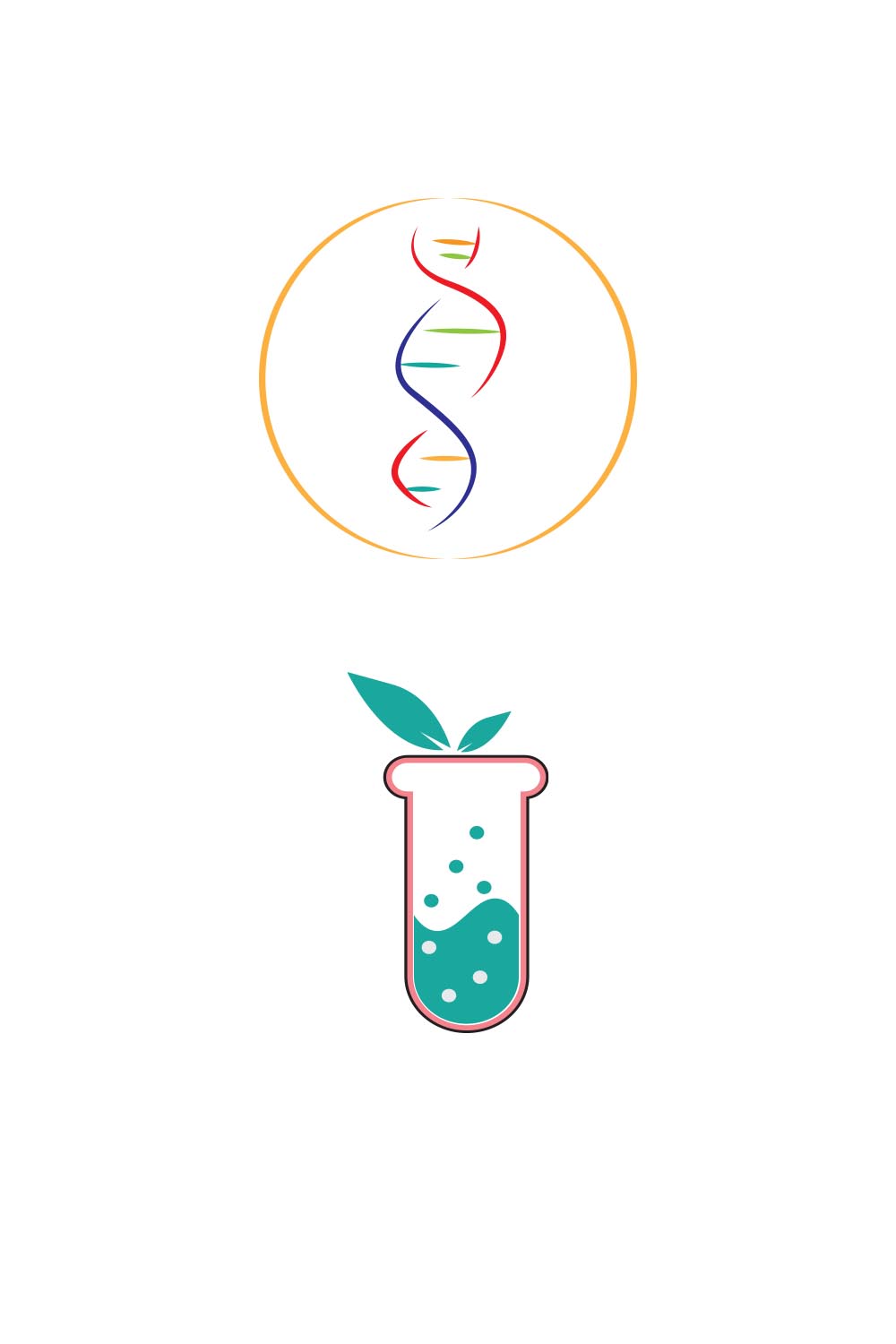 science vector minimalist logo pinterest preview image.