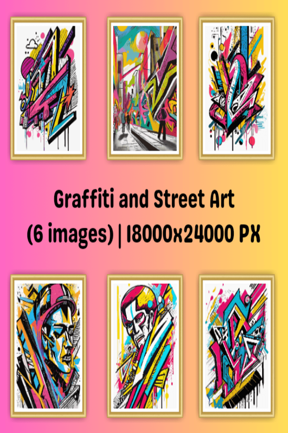 Urban Expressions: Graffiti and Street Art Prints pinterest preview image.