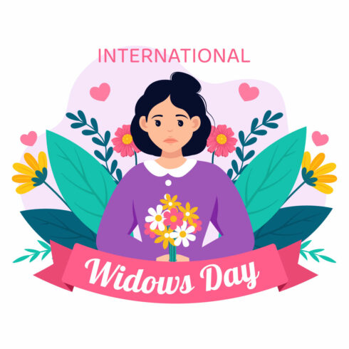 12 International Widows Day Illustration cover image.