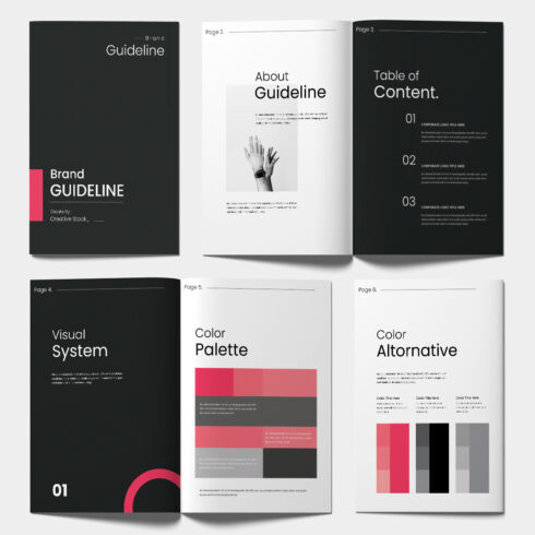 Brand Guideline Template cover image.