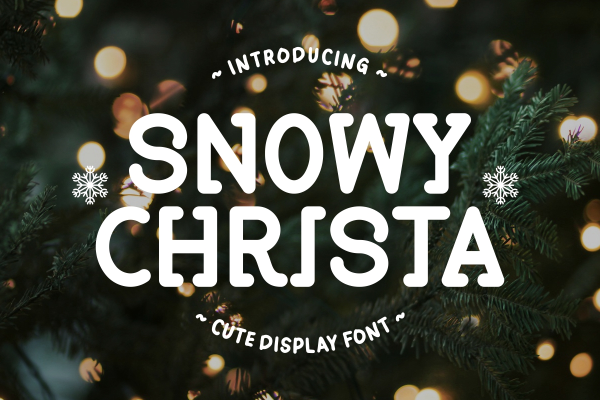 01 snowy christa cute display font preview 93