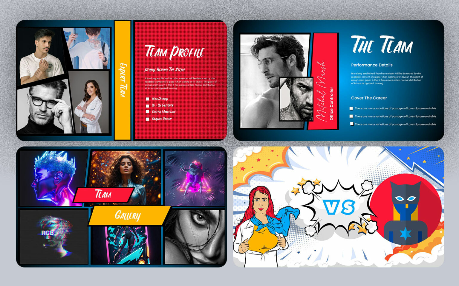 Comic Style Urban PowerPoint Presentation Template - MasterBundles
