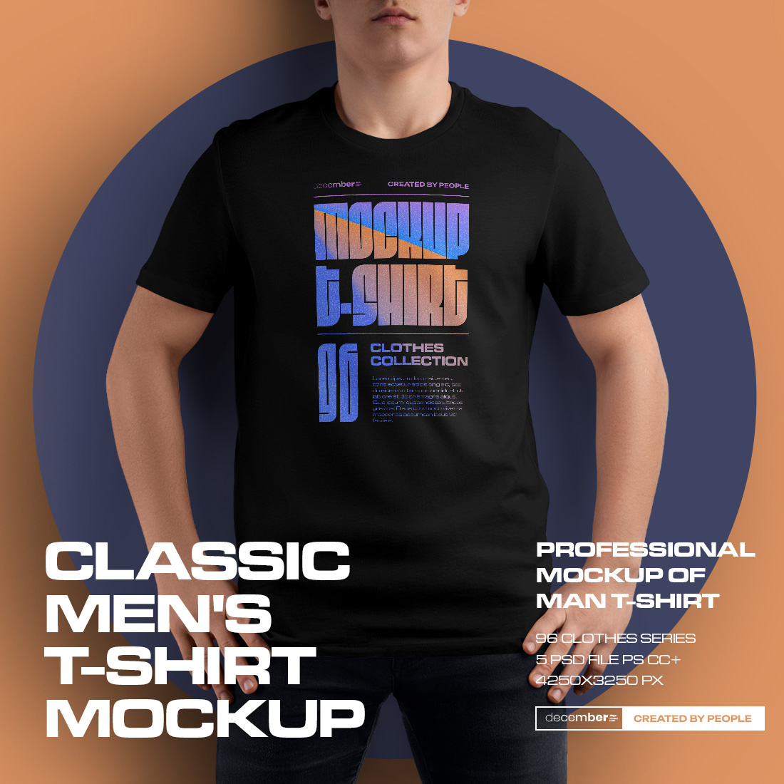 5 Mockups Man T-Shirt cover image.