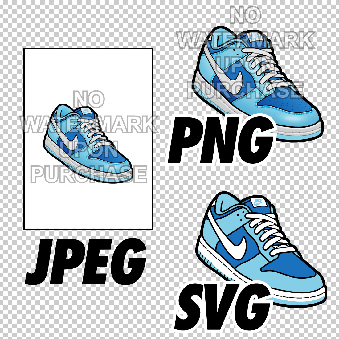 Dunk Low Argon JPEG PNG SVG digital download preview image.