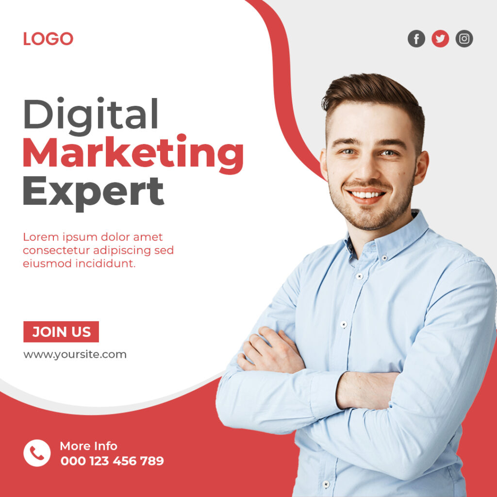 10 Digital marketing social media post templates - MasterBundles