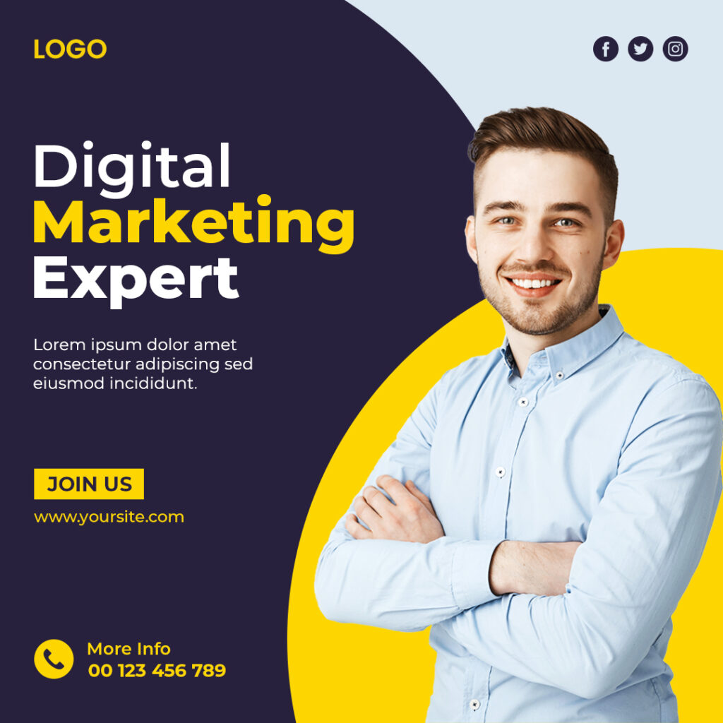 Markating Post 10 Digital marketing social media post templates - MasterBundles