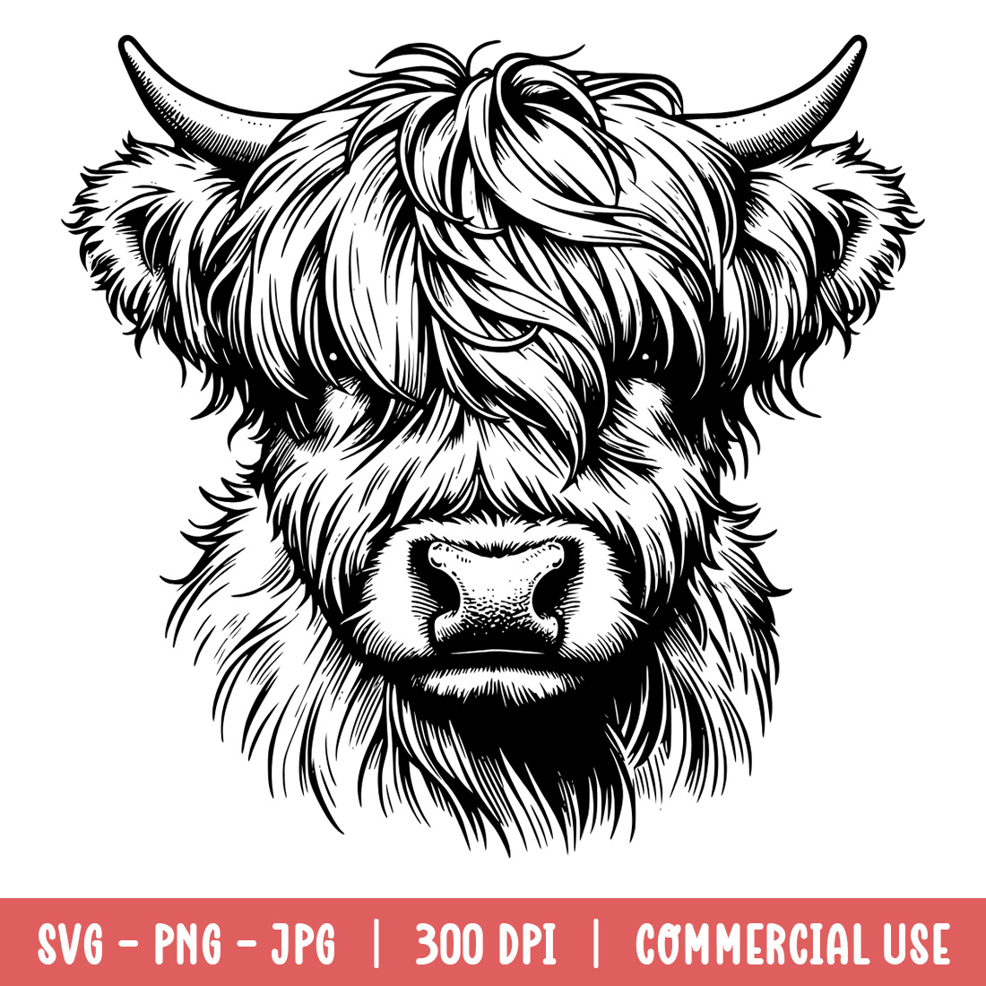 Highland Cow SVG | Highland Cow Clipart | SVG preview image.