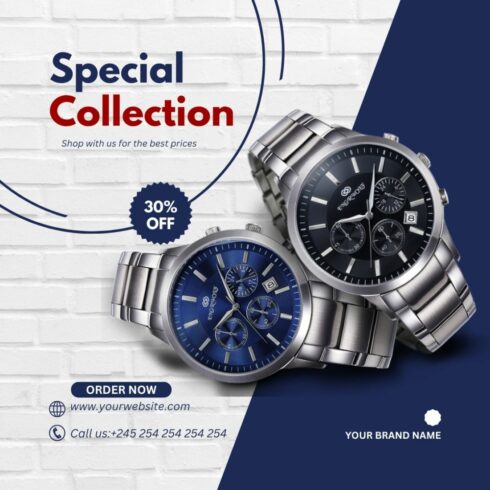 1 Instagram sized Canva Watch Special Collection Sale Design Template Bundle – $4 cover image.