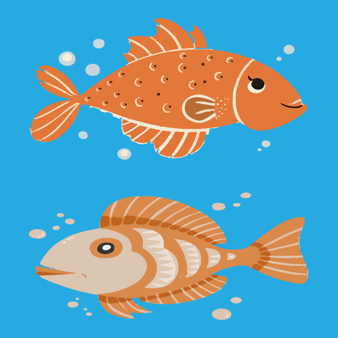 Fish vector design, move it any where cover image.