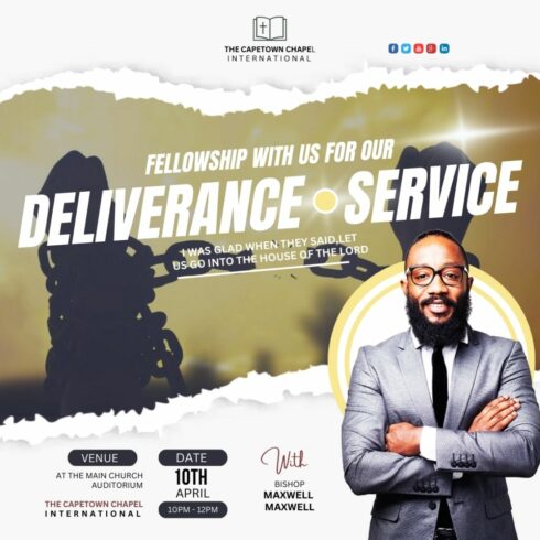 1 Instagram sized Canva Church Deliverance Service Design Template Bundle – $4 cover image.