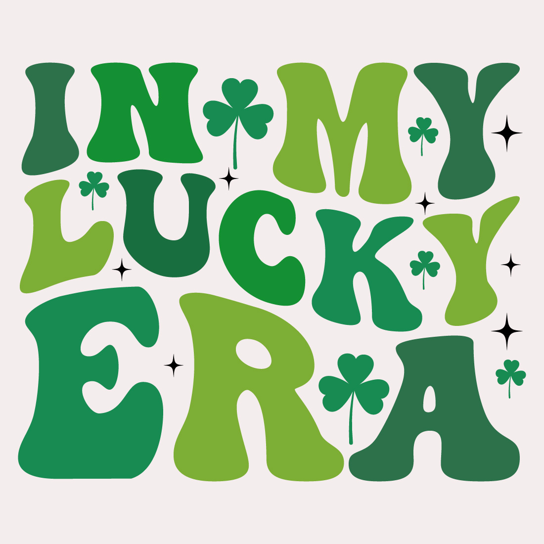 In My Lucky Era Retro,Svg,Era T shirt,Happy St Patrick Day Svg,Patricks Day Saying,Shamrock Svg,Clover Svg,Lucky,Pinches Svg,Irish Svg,Funny St Patrick's,Instant Download,T shirt,Svg Cut File,Cricut preview image.