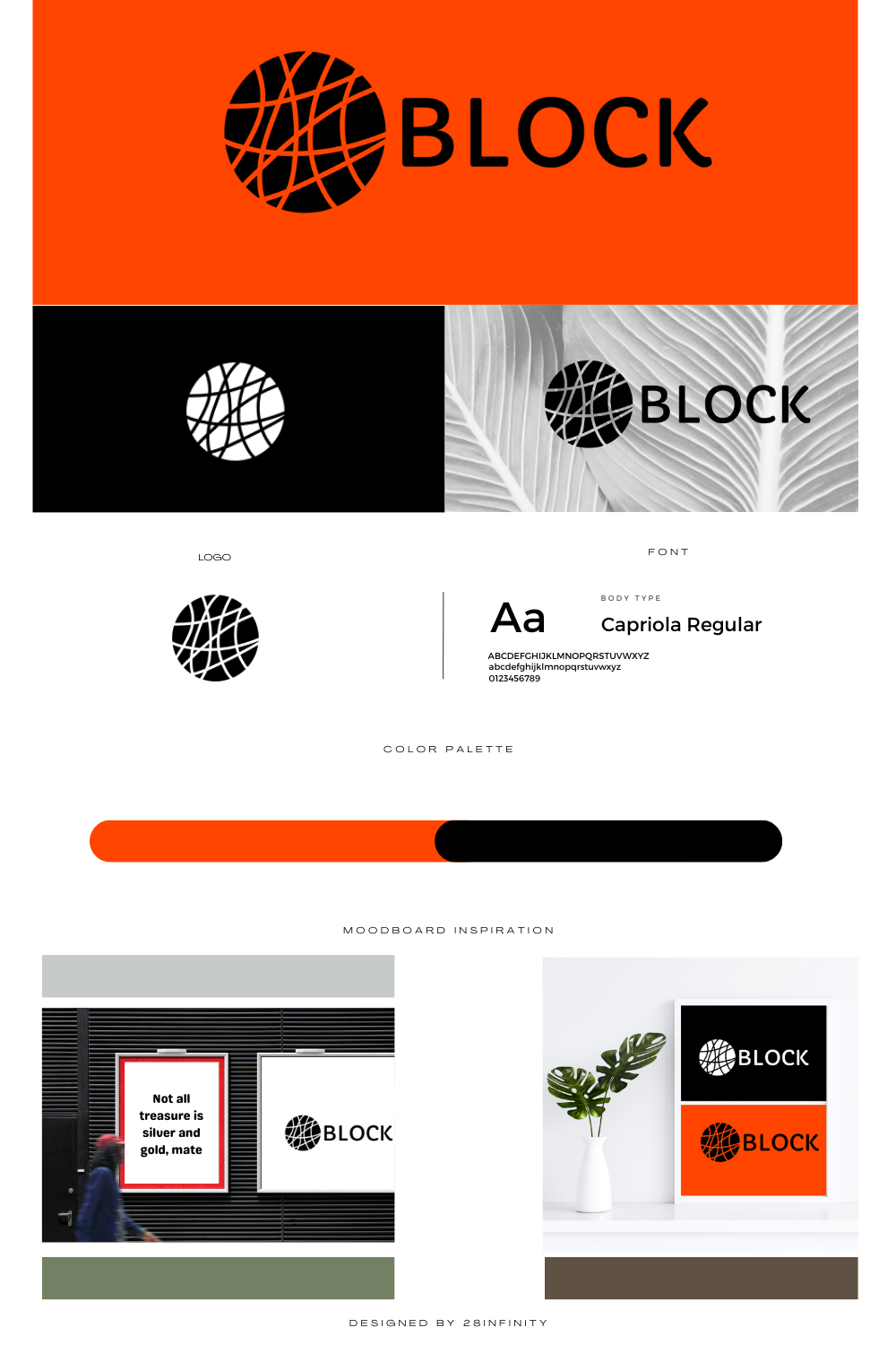 BlockWorks Logo Design pinterest preview image.