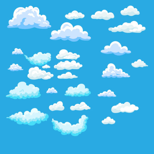 vector illustration cloud cover image.