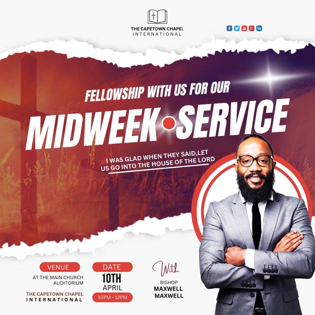 1 Instagram sized Canva Church Midweek Service Design Template Bundle – $4 cover image.