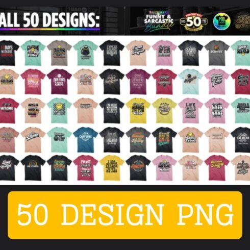 50 designs ready to print cover image.
