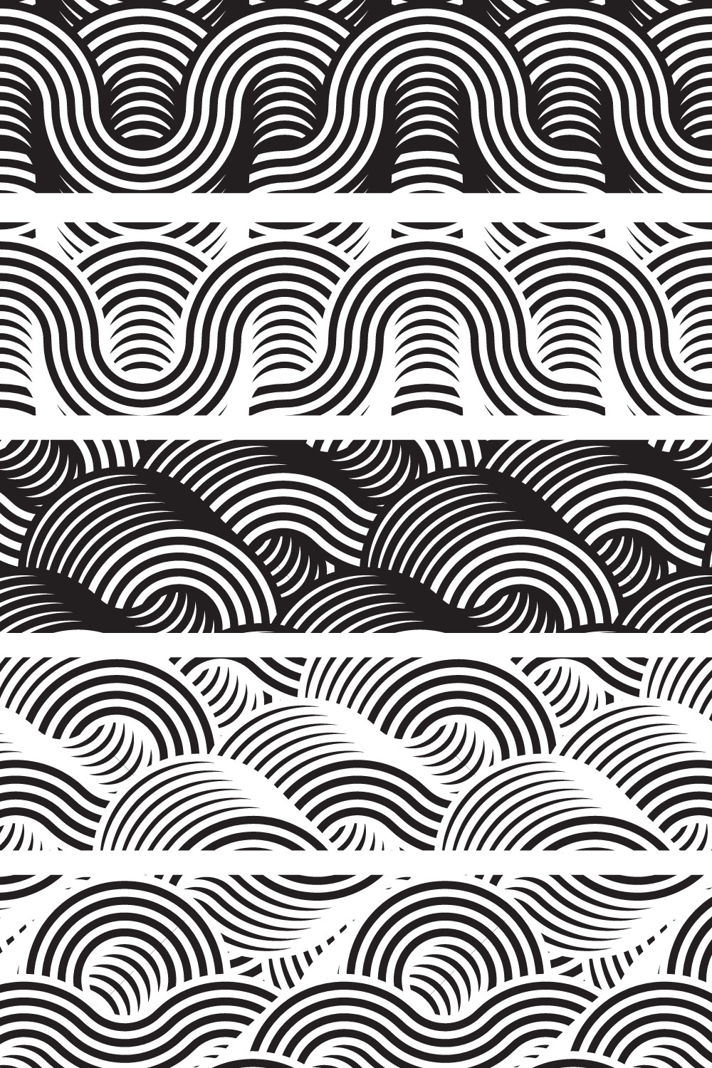 Retro Lines Abstract Patterns pinterest preview image.