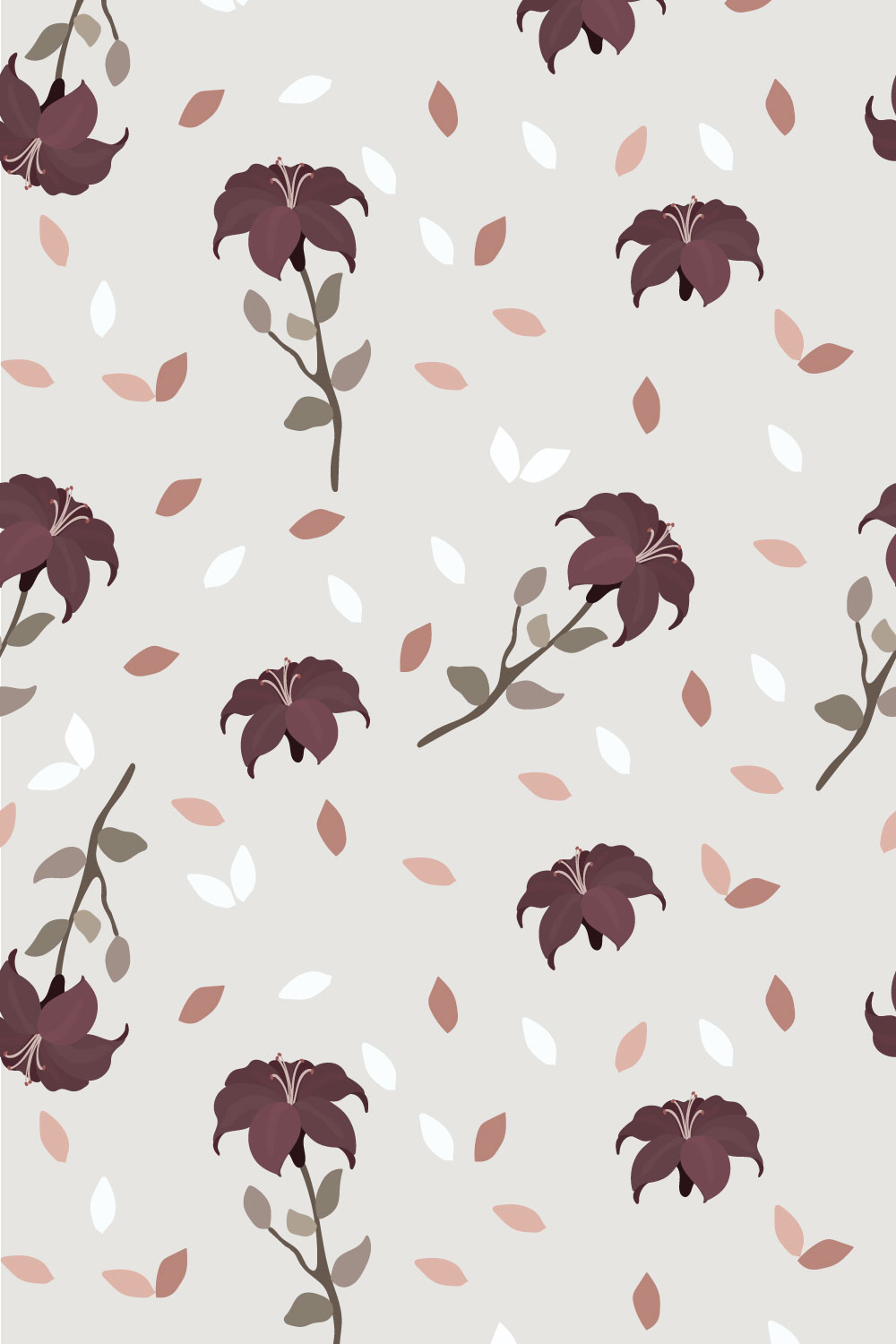 Shoeblackplant Seamless Pattern pinterest preview image.