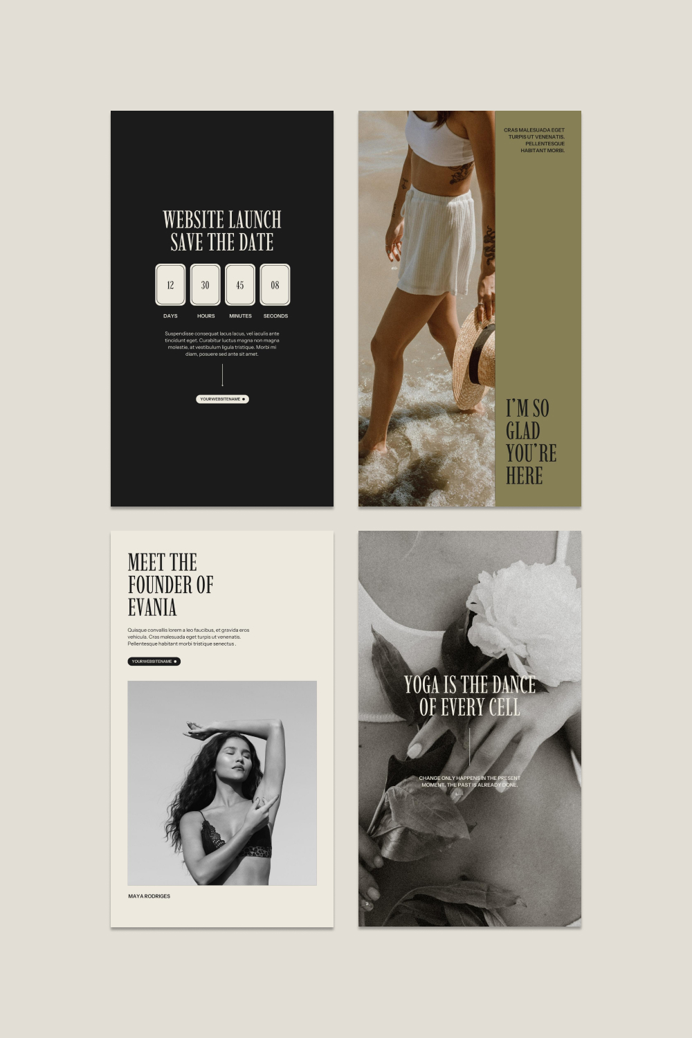Canva Instagram Templates For Coaches pinterest preview image.