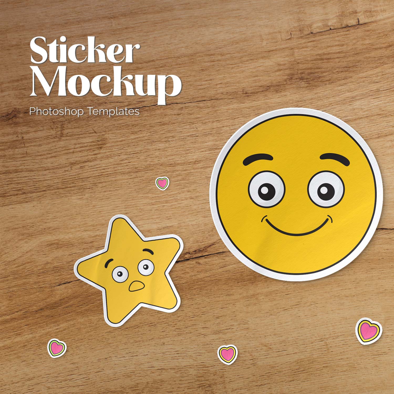 Sticker Mockup preview image.