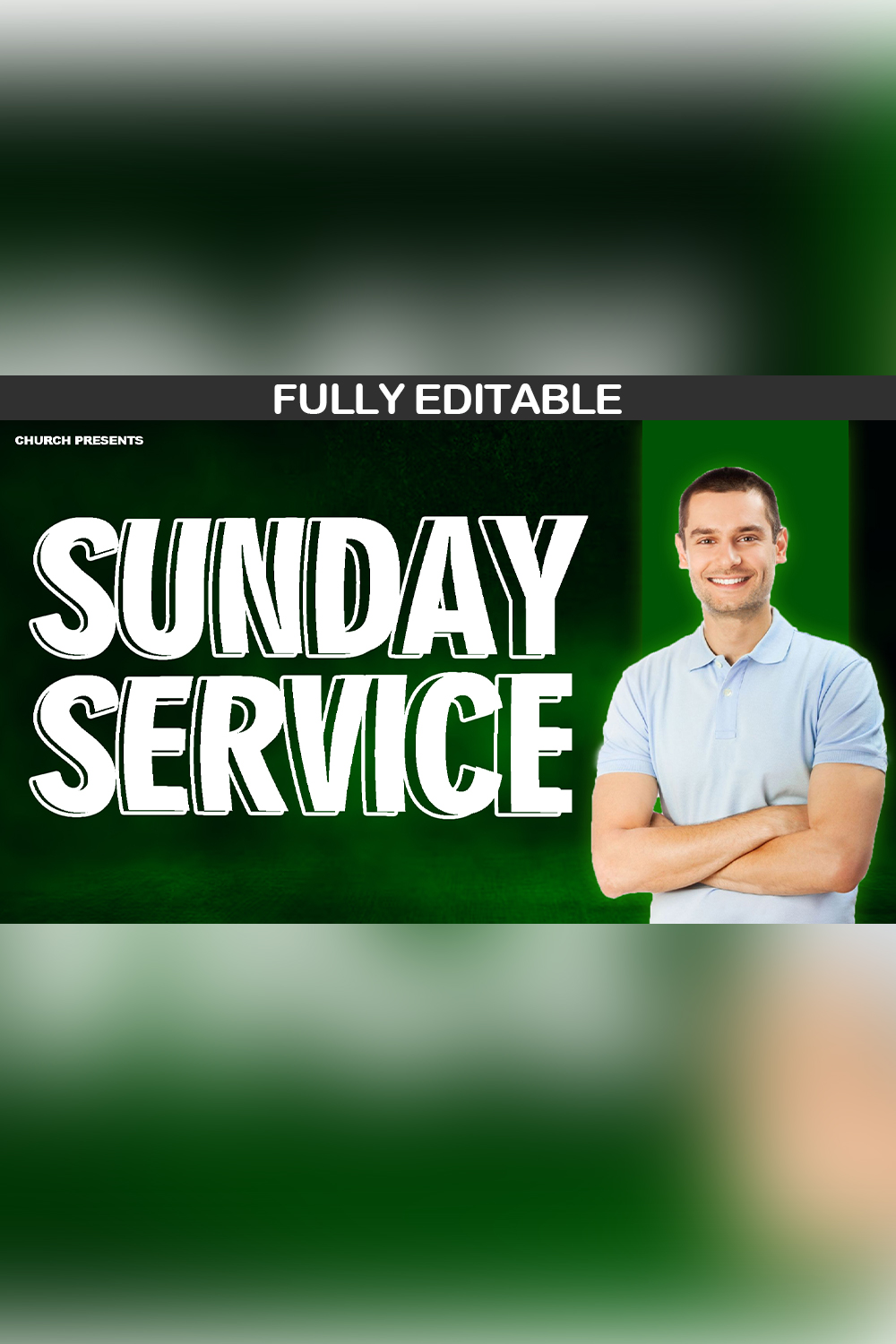 SUNDAY SERVICE THUMBNAIL pinterest preview image.