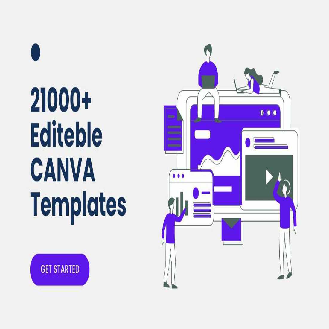 20000+Editeble CANVA Templates Bundle Reselling Rights cover image.