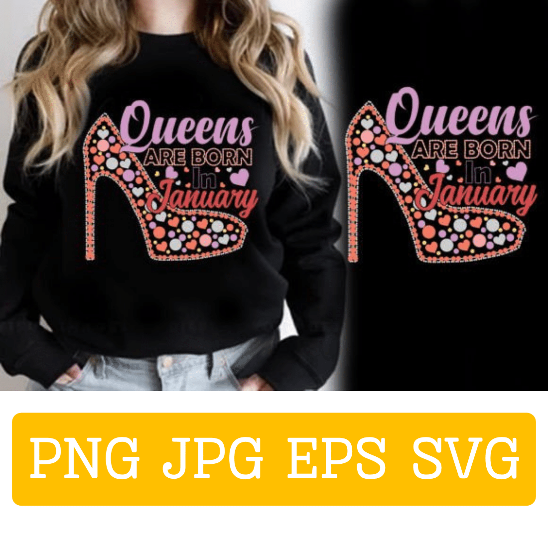 6 Birthday Queen Rhinestone T Shirt Design Bundle preview image.
