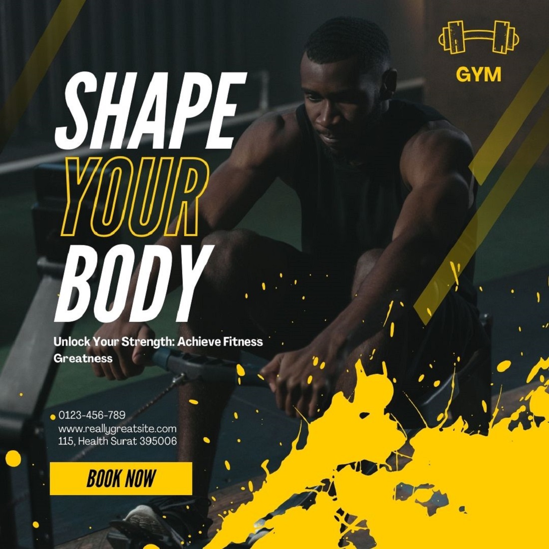 Fitness Template Design preview image.