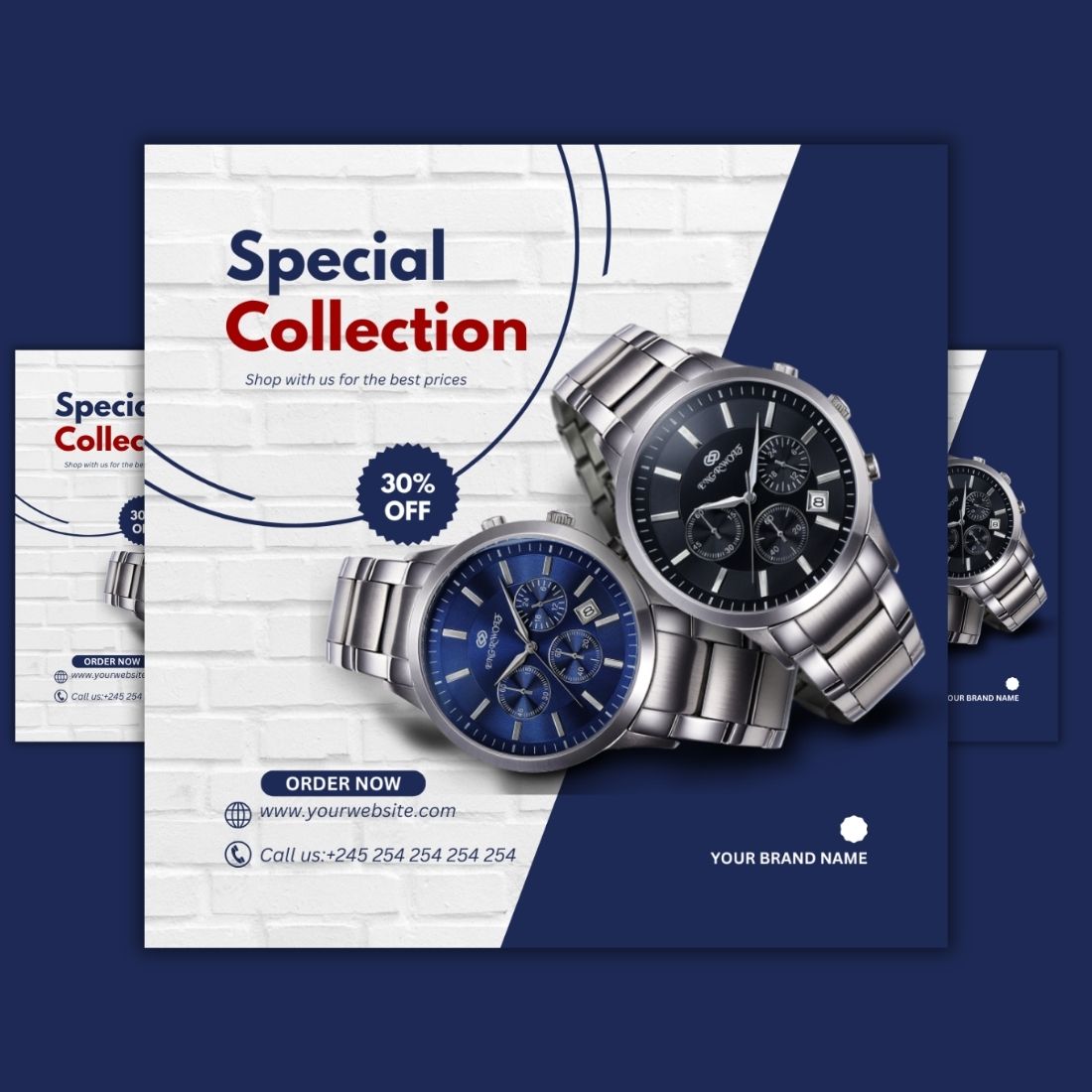 1 Instagram sized Canva Watch Special Collection Sale Design Template Bundle – $4 preview image.