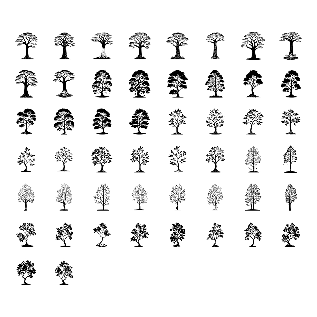 Tree Element Draw Black preview image.