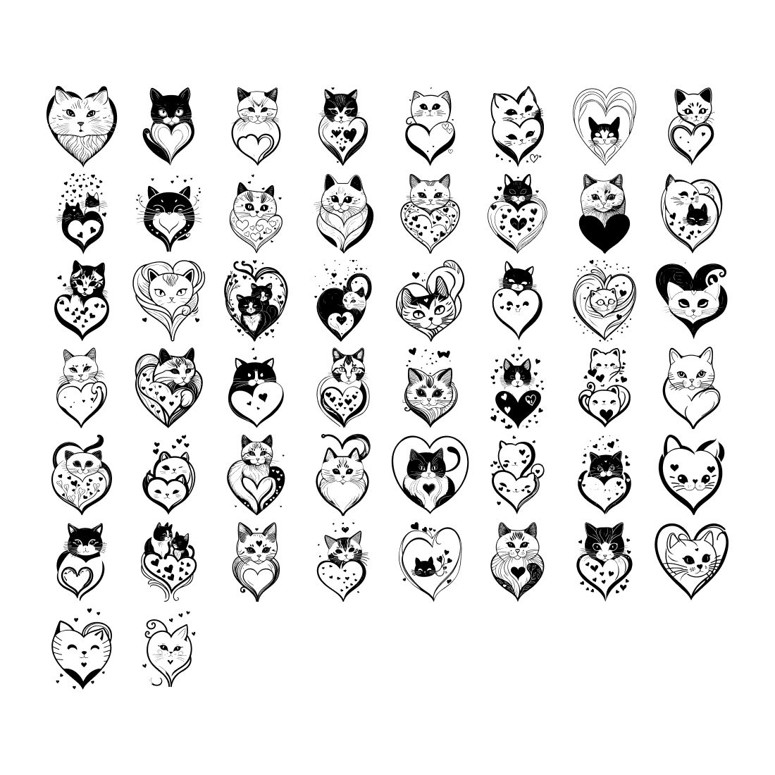 Cat Valentine Element Draw Black preview image.