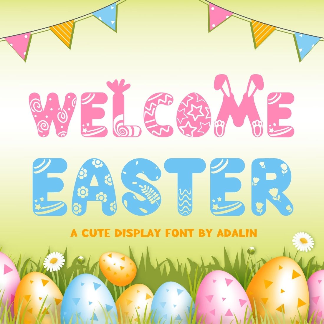 Welcome Easter Font cover image.