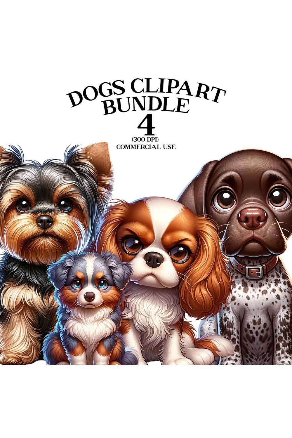 Dogs Clipart Bundle | Animals Clipart Bundle | Clipart pinterest preview image.