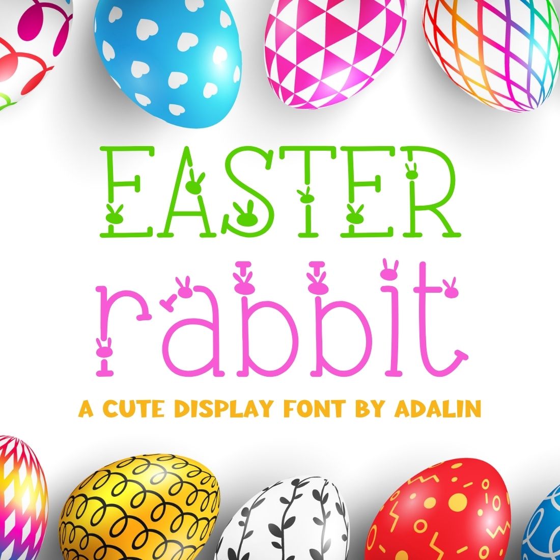 Easter Rabbit Font cover image.