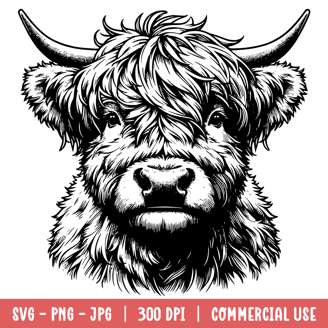Highland Cow SVG | Highland Cow Clipart | SVG cover image.