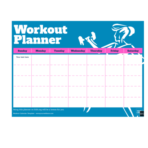 Study plans & work out planner cover image.