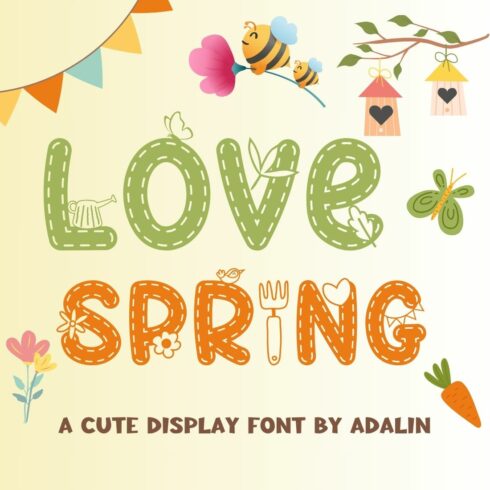 Love Spring - Display font cover image.