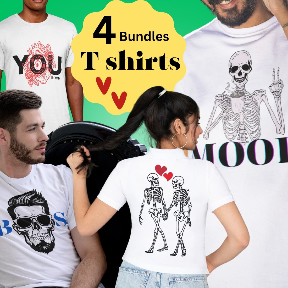 Men's T shirts Design preview image.