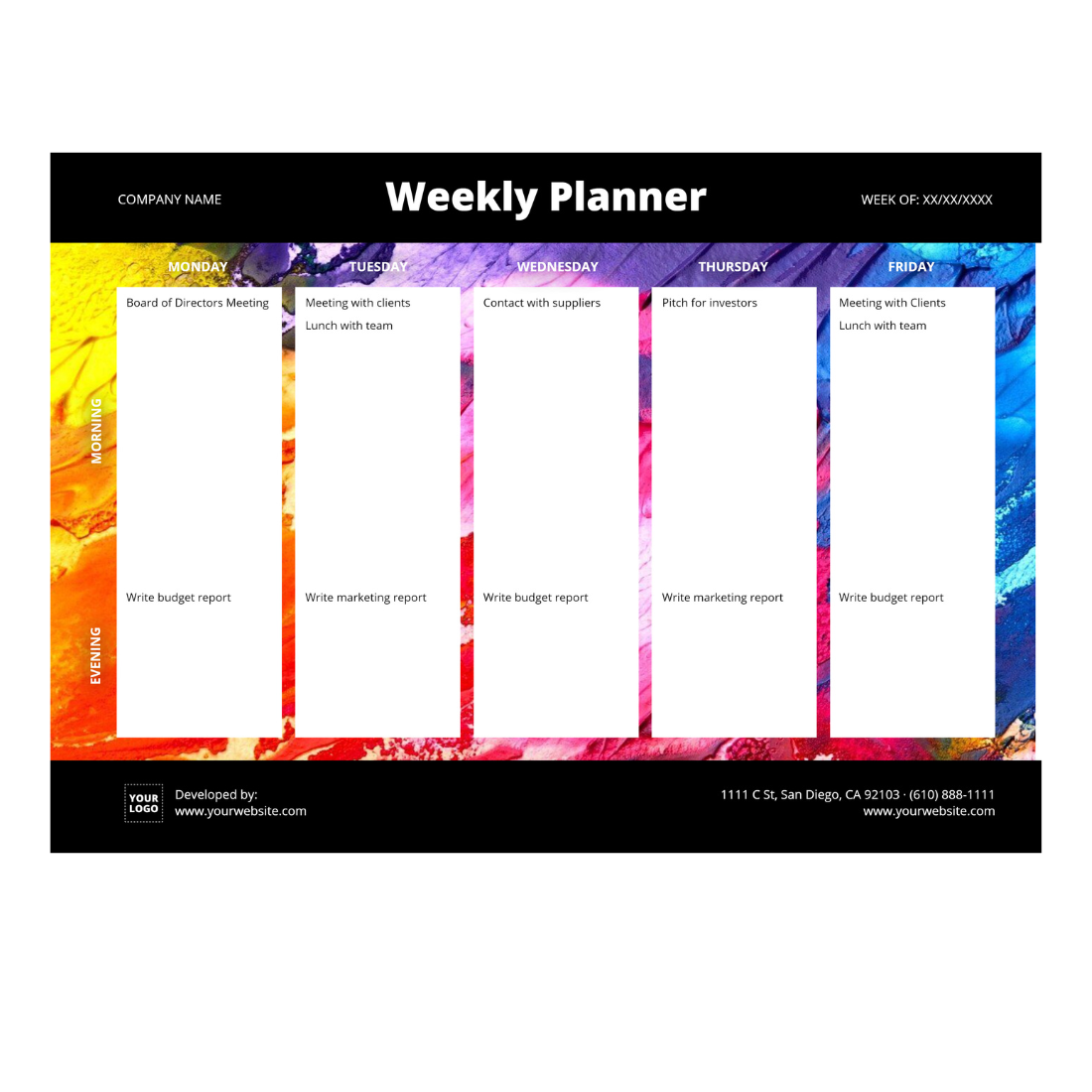 Study plans & work out planner preview image.