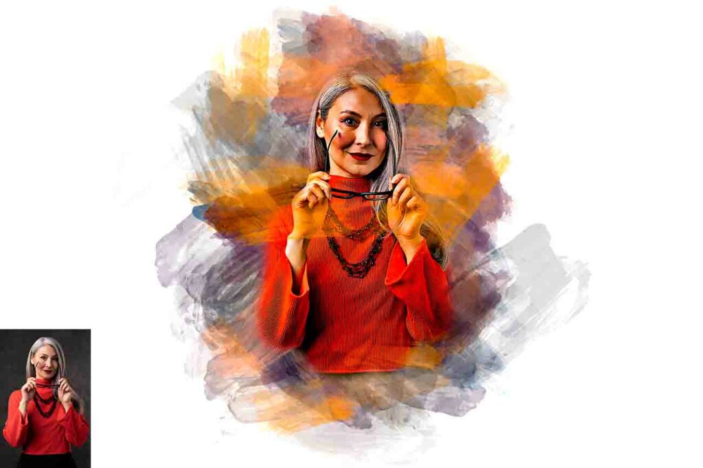 Easy Watercolor Effect Photoshop Action - MasterBundles