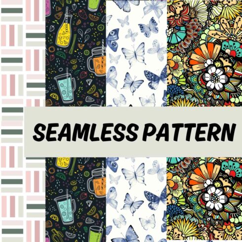 "Seamless Patterns: Elevate Your Designs with Endless Possibilities" cover image.