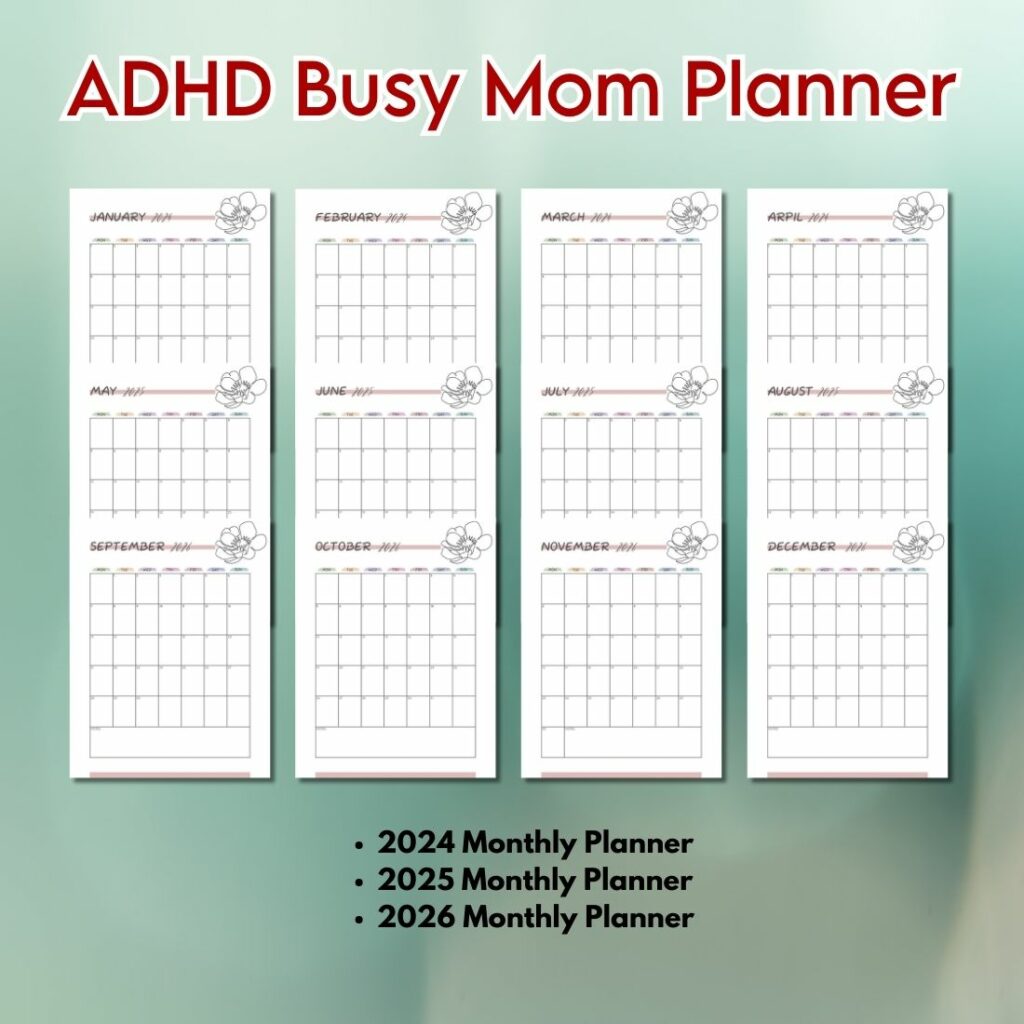ADHD Busy Mom Planner - Canva Template - MasterBundles