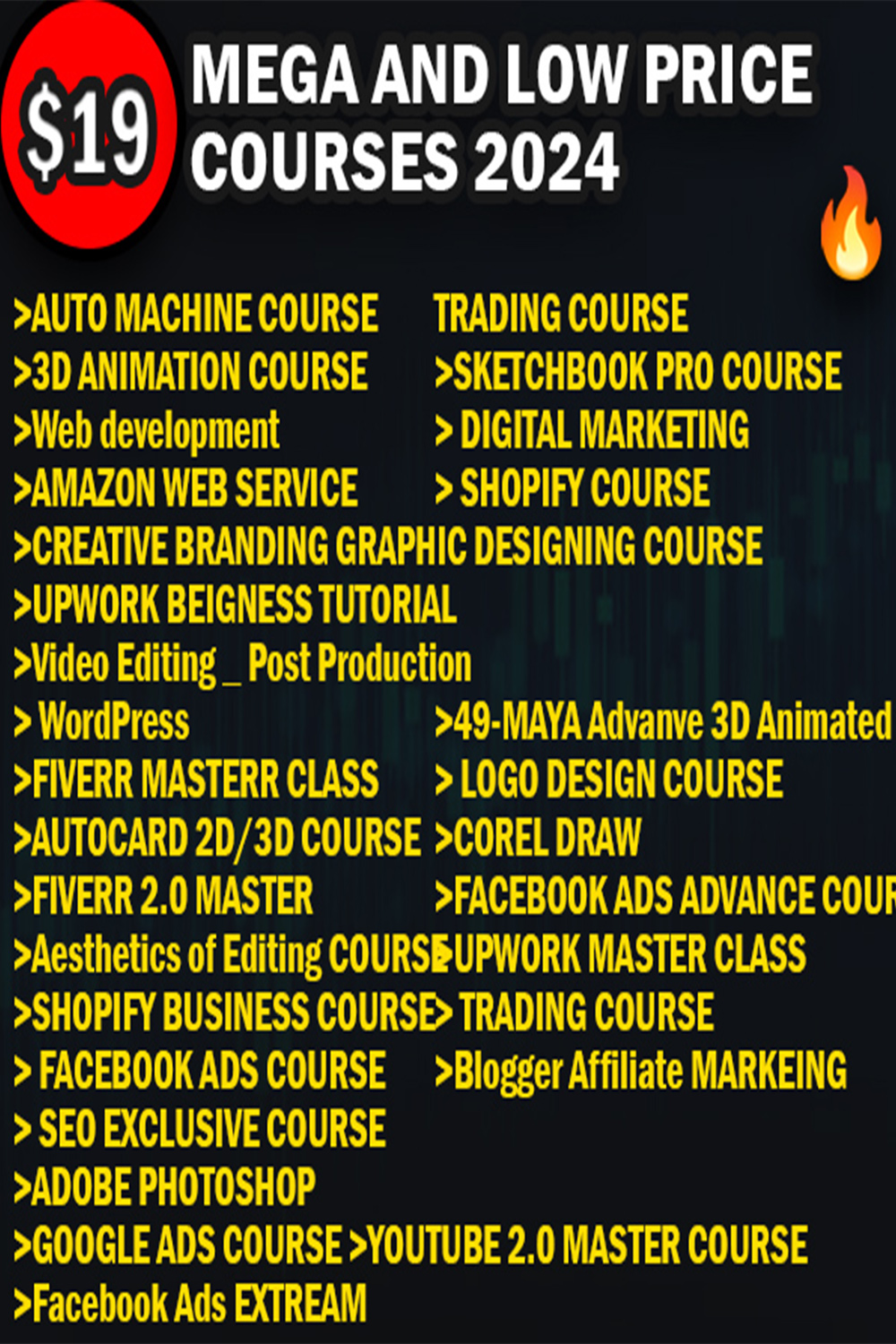 MEGA ULTIMATE HIGHER EXPENSIVE COURSE IN LOW PRICE pinterest preview image.