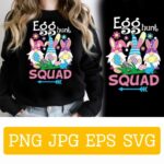 Easter Hunt Squad Gnome Easter T-shirt cover image.