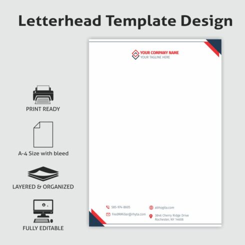 Letterhead Template cover image.