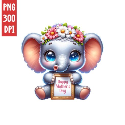 Mother's Day Animal Clipart | Cute Koala with Elephant clipart | PNG cover image.