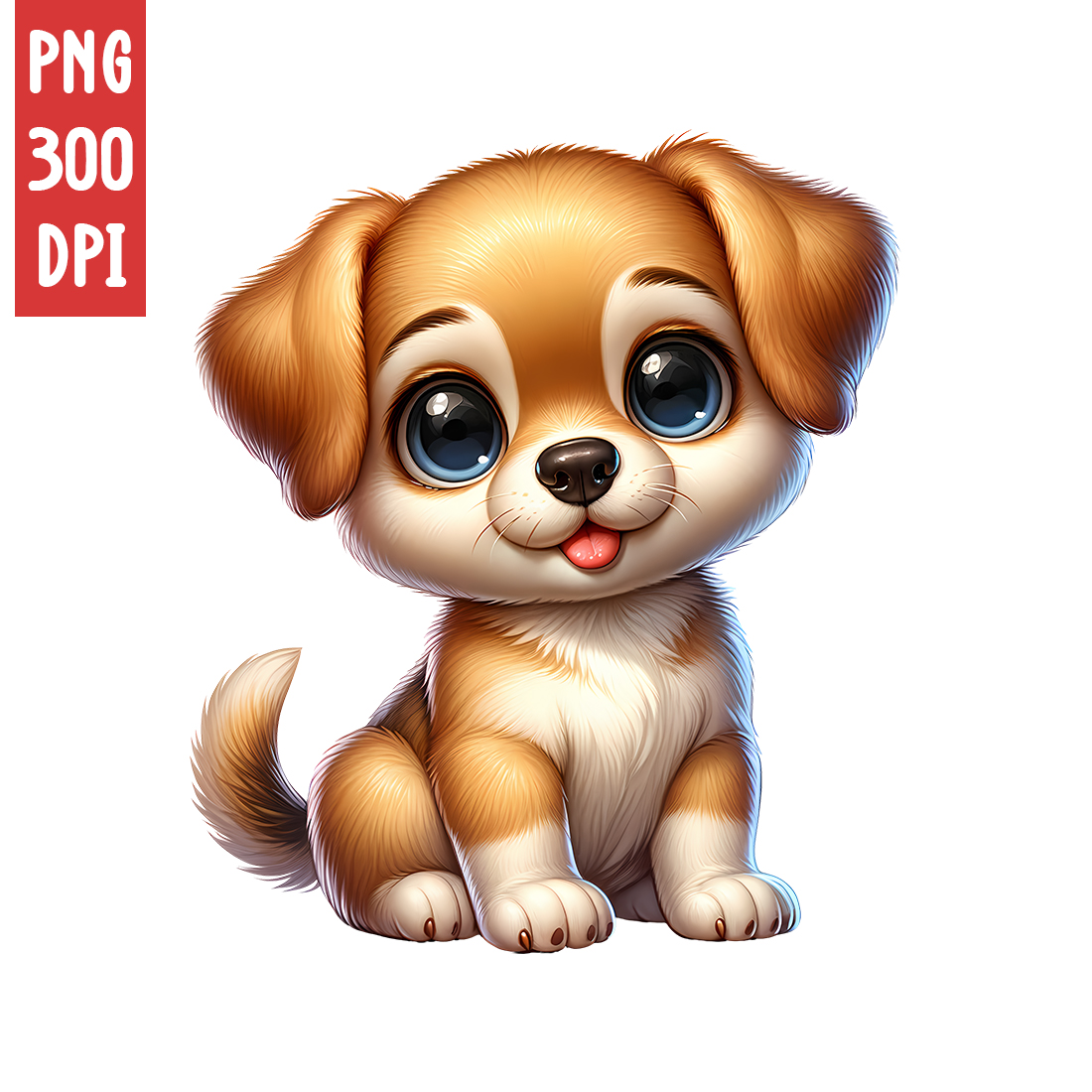 Cute Dog Clipart | Animals Clipart | PNG preview image.