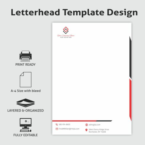 Letterhead Template cover image.
