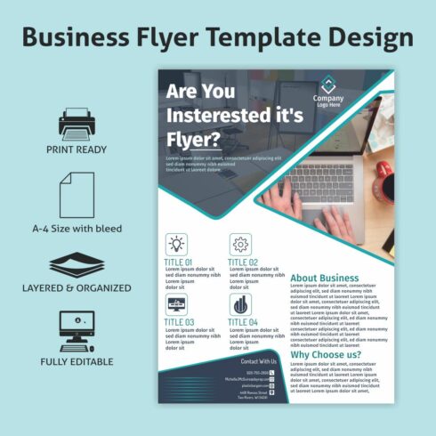 Business Flyer Template Design cover image.