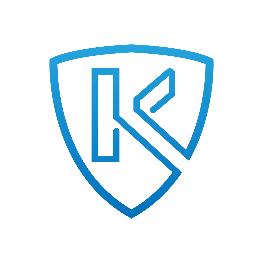 Letter K logo preview image.